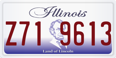 IL license plate Z719613