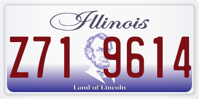 IL license plate Z719614