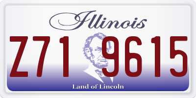 IL license plate Z719615