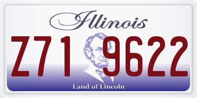 IL license plate Z719622