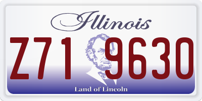 IL license plate Z719630