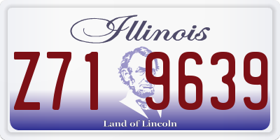 IL license plate Z719639