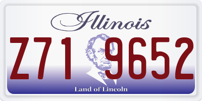 IL license plate Z719652