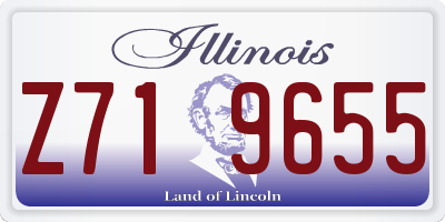IL license plate Z719655