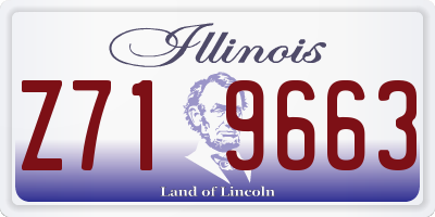 IL license plate Z719663