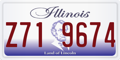 IL license plate Z719674