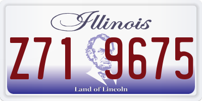 IL license plate Z719675