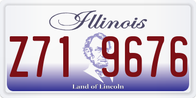 IL license plate Z719676