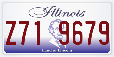 IL license plate Z719679