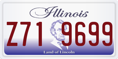 IL license plate Z719699
