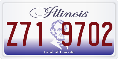 IL license plate Z719702