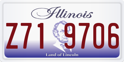 IL license plate Z719706