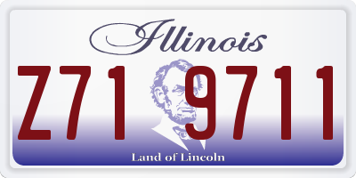 IL license plate Z719711