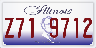 IL license plate Z719712