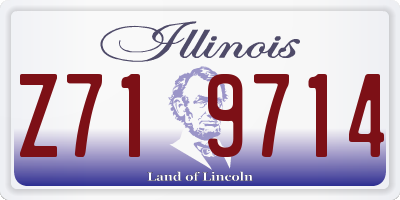 IL license plate Z719714