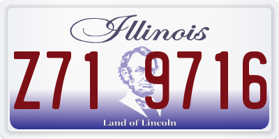 IL license plate Z719716