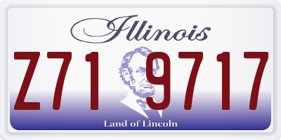 IL license plate Z719717