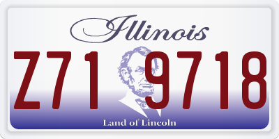 IL license plate Z719718