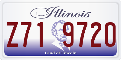 IL license plate Z719720