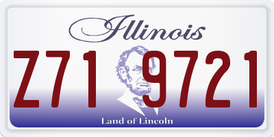 IL license plate Z719721