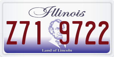 IL license plate Z719722