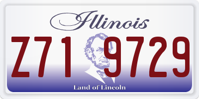 IL license plate Z719729