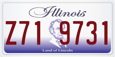 IL license plate Z719731