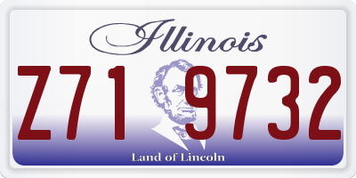 IL license plate Z719732