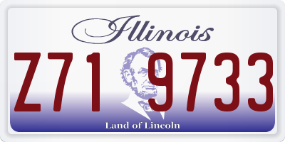 IL license plate Z719733