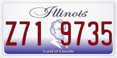 IL license plate Z719735
