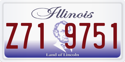 IL license plate Z719751