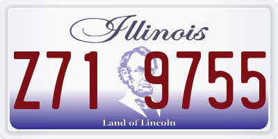 IL license plate Z719755