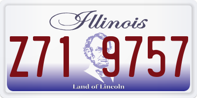 IL license plate Z719757