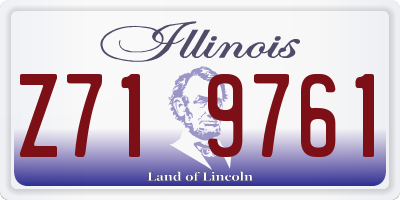 IL license plate Z719761