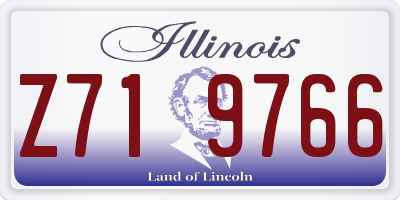 IL license plate Z719766