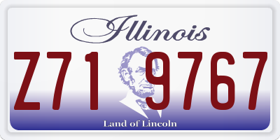 IL license plate Z719767