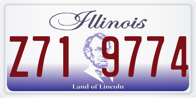 IL license plate Z719774