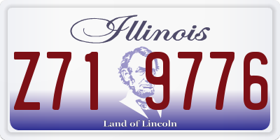 IL license plate Z719776