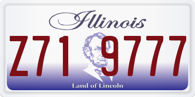 IL license plate Z719777