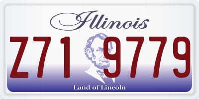 IL license plate Z719779