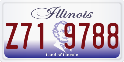 IL license plate Z719788
