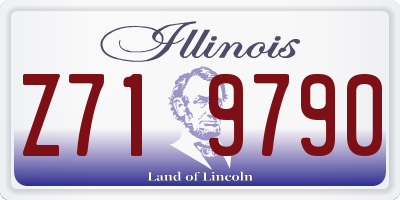IL license plate Z719790