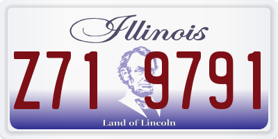 IL license plate Z719791