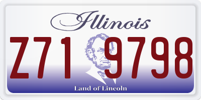 IL license plate Z719798