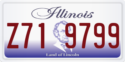IL license plate Z719799