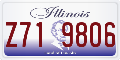 IL license plate Z719806