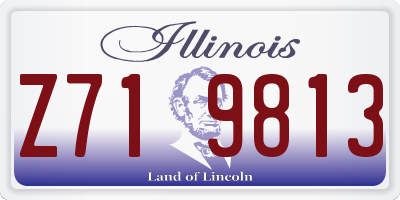 IL license plate Z719813