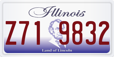 IL license plate Z719832