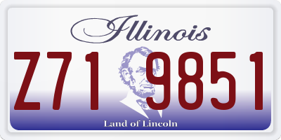 IL license plate Z719851