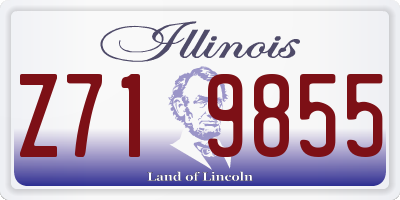 IL license plate Z719855
